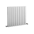 Towelrads Dorney Double Hot Water Radiator 600mm High x 592mm Wide - White - 128010