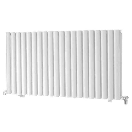 Towelrads Dorney Double Hot Water Radiator 600mm High x 832mm Wide - White - 128011