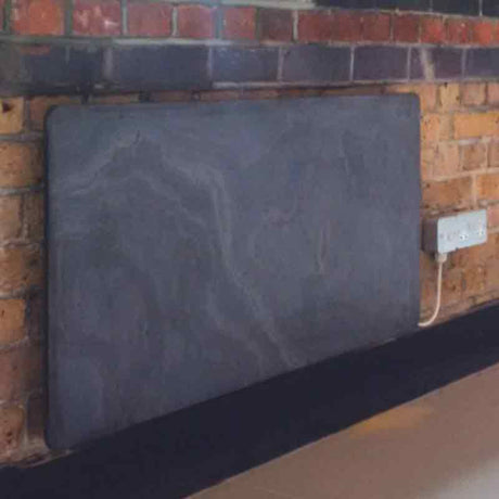 Towelrads Vetro Stone Frame Electric Radiator 1000mm High x 500mm Wide - Slate Grey - 128051