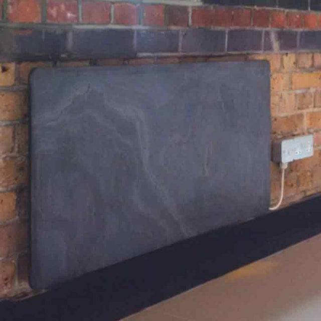 Towelrads Vetro Stone Frame Electric Radiator 1000mm High x 500mm Wide - Slate Grey - 128051