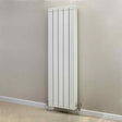 Towelrads Hanworth Vertical Flat Panel Radiator 5 Sections 1446mm High x 428mm Wide - White - 128090