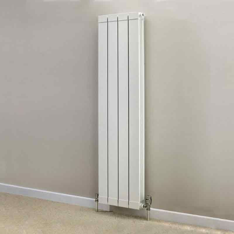 Towelrads Hanworth 4 Sections Vertical Flat Panel Radiator 1846mm High x 348mm Wide - White - 128093