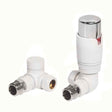 Towelrads Corner TRV and Lockshield Radiator Valve - White - 129023