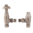Towelrads Westminster Angled TRV Traditional Radiator Valve - Brushed Nickel - 129028
