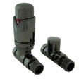 Towelrads Straight TRV and Lockshield - Black Nickel - 129040
