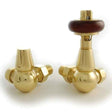 Towelrads Corner Manual Valve & Lockshield - Brass - 129047