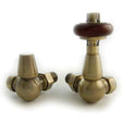 Towelrads Corner Manual Valve & Lockshield - Antique Brass - 129050