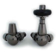 Towelrads Corner Manual Valve & Lockshield - Black Nickel - 129052