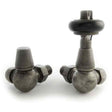 Towelrads Corner Manual Valve & Lockshield - Pewter - 129055