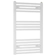 Towelrads Independent Straight Heated Towel Rail 800mm High x 400mm Wide - White - 130001