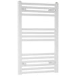 Towelrads Independent Straight Heated Towel Rail 800mm High  x 500mm Wide - White - 130007