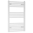 Towelrads Independent Straight Heated Towel Rail 800mm High x 600mm Wide - White - 130013