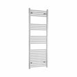 Towelrads Independent Straight Heated Towel Rail 1400mm High x 500mm Wide - Chrome - 130046