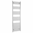 Towelrads Independent Straight Heated Towel Rail 1800mm High x 500mm Wide - Chrome - 130048