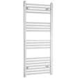 Towelrads Independent Straight Heated Towel Rail 1200mm High x 600mm Wide - Chrome - 130051