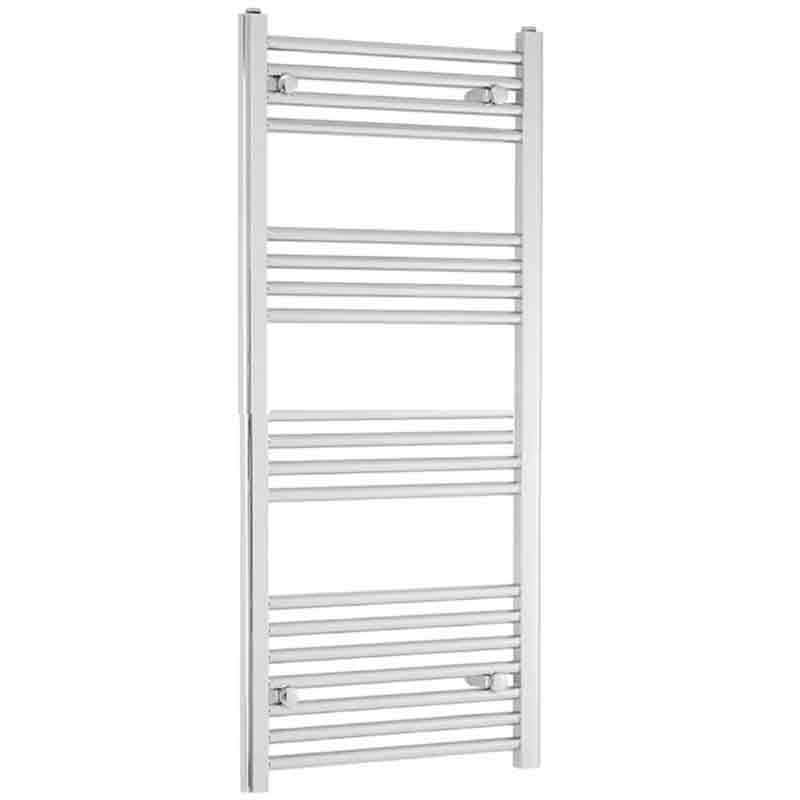 Towelrads Independent Straight Heated Towel Rail 1200mm High x 600mm Wide - Chrome - 130051