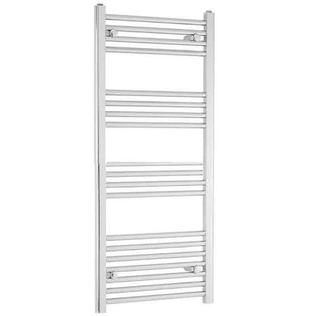 Towelrads Independent Straight Heated Towel Rail 1200mm High x 600mm Wide - Chrome - 130051