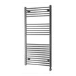 Towelrads Richmond Smart Thermostatic Straight Electric Towel Rail 1186mm High x 450mm Wide - Anthracite - 136015