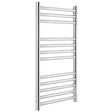 Towelrads Eversley Straight Heated Towel Rail 1000mm High x 400mm Wide - Polished Stainless Steel - 136027
