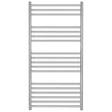 Towelrads Eversley Straight Heated Towel Rail 1200mm High x 400mm Wide - Polished Stainless Steel - 136028