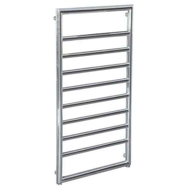 Towelrads Eversley Straight Heated Towel Rail 1000mm High x 500mm Wide - Polished Stainless Steel - 136031