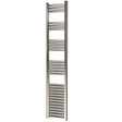 Towelrads Eton Straight Heated Towel Rail 1600mm High x 300mm Wide - Brushed Aluminium - 136054