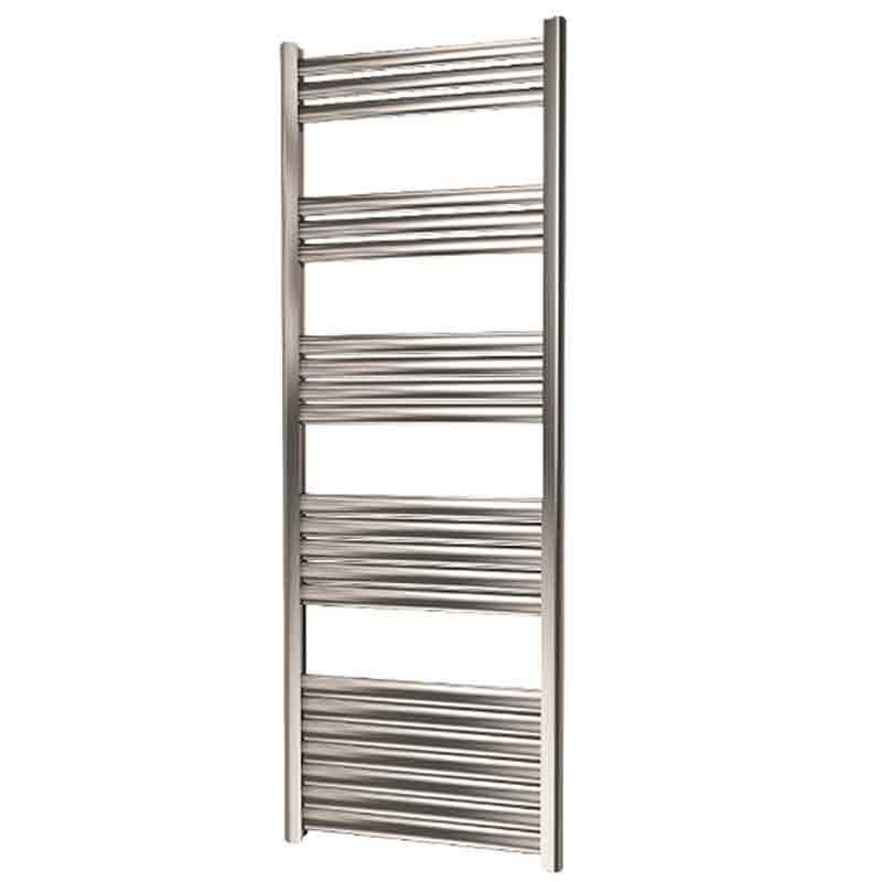 Towelrads Eton Straight Heated Towel Rail1400mm High x 500mm Wide - Brushed Aluminium - 136059
