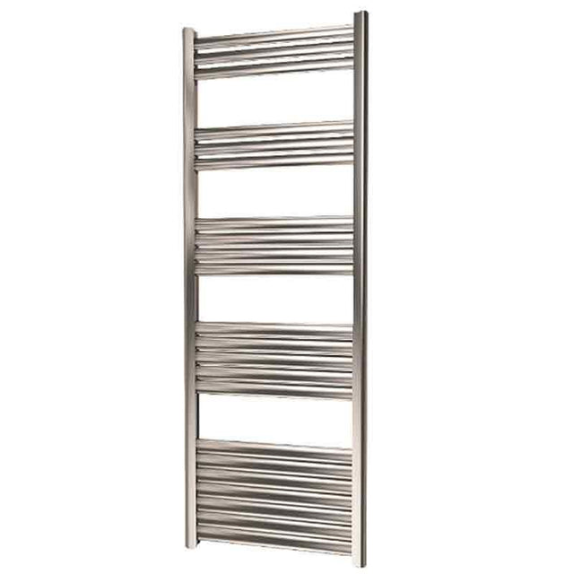 Towelrads Eton Straight Heated Towel Rail1400mm High x 500mm Wide - Brushed Aluminium - 136059