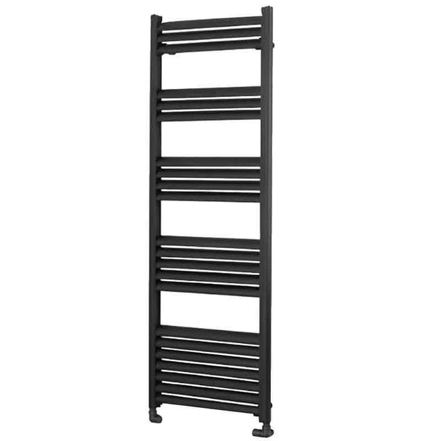 Towelrads Eton Straight Heated Towel Rail 800mm High x 300mm Wide - Anthracite - 136060