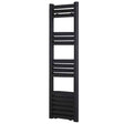 Towelrads Eton Straight Heated Towel Rail 1400mm High x 300mm Wide - Anthracite - 136063