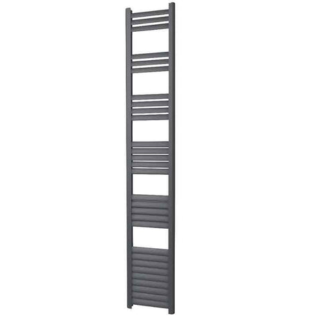 Towelrads Eton Straight Heated Towel Rail - Anthracite - 1800mm High x 300mm Wide - 136065