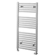 Towelrads Pisa Straight Heated Towel Rail 1000mm High x 600mm Wide - Chrome - 140013