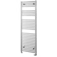 Towelrads Pisa Straight Heated Towel Rail 1400mm High x 450mm Wide - Chrome - 140021