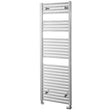 Towelrads Pisa Straight Heated Towel Rail 1400mm High x 500mm Wide - Chrome - 140022
