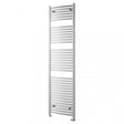 Towelrads Pisa Curved Heated Towel Rail 1800mm High x 400mm Wide - Chrome - 140059