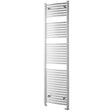 Towelrads Pisa Curved Heated Towel Rail 1800mm High x 600mm Wide - Chrome - 140062
