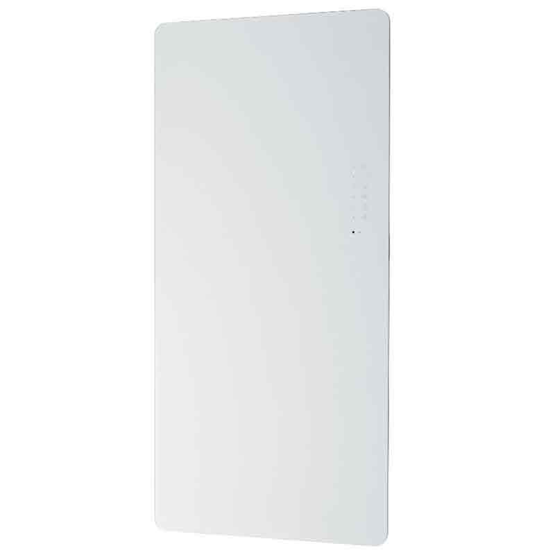 Towelrads Vetro Frame Glass Hot Water Radiator 1000mm High x 500mm Wide - White - 144238