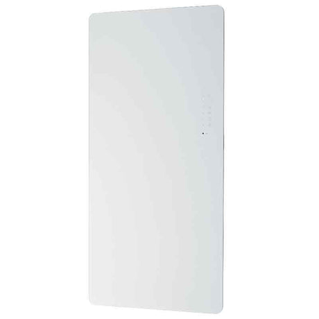 Towelrads Vetro Frame Glass Hot Water Radiator 1000mm High x 500mm Wide - White - 144238