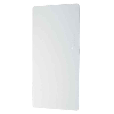 Towelrads Vetro Frame Glass Electric Radiator 1000mm High x 500mm Wide - White - 144239