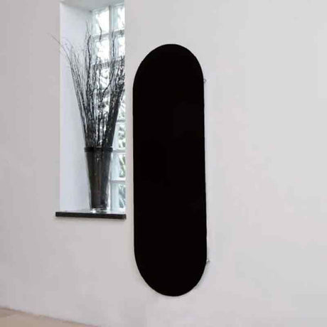 Towelrads Vetro Soap Glass Electric Radiator 1380mm High x 500mm Wide - Black - 144251