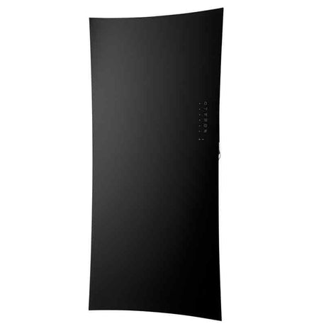 Towelrads Vetro Star Glass Hot Water Radiator 1063mm High x 532mm Wide - Black - 144254