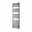 Towelrads Pisa Straight Heated Towel Rail 1600mm High x 400mm Wide - Anthracite - 150007