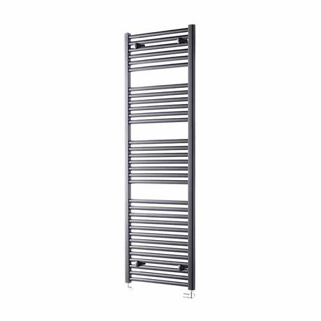 Towelrads Pisa Straight Heated Towel Rail 1600mm High x 500mm Wide - Anthracite - 150008