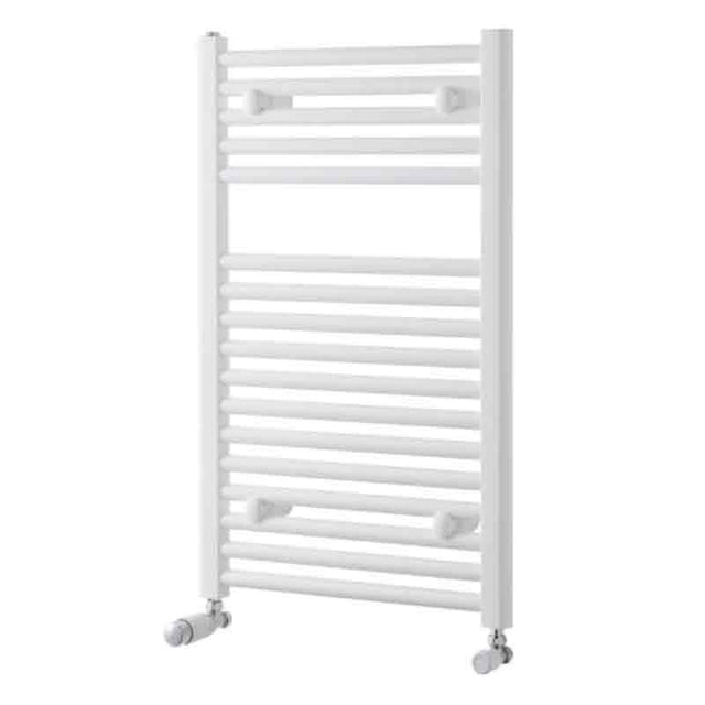 Towelrads Pisa Straight Heated Towel Rail 800mm High x 450mm Wide - White - 160002