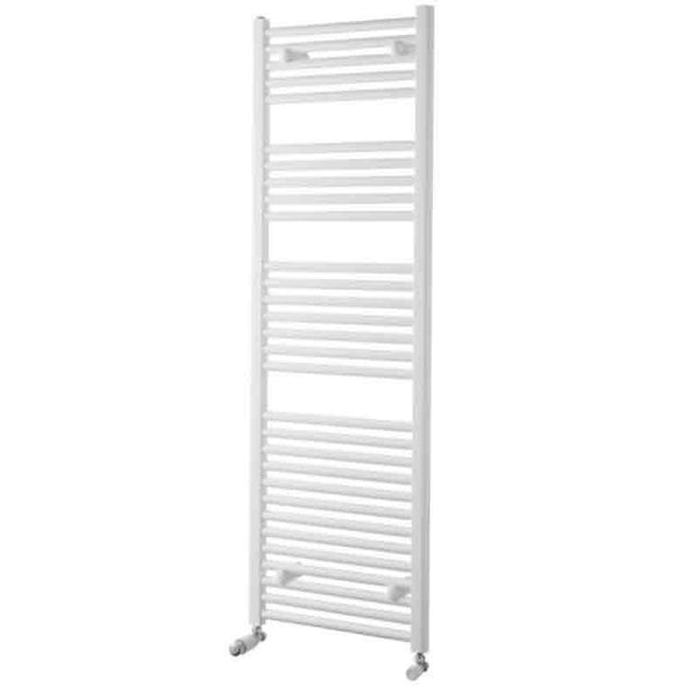 Towelrads Pisa Straight Heated Towel Rail 1500mm High x500mm Wide - White - 160011