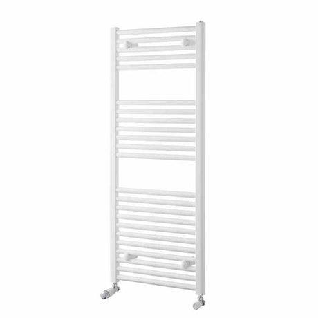 Towelrads Pisa Curved Heated Towel Rail 1200mm High x 400mm Wide - White - 160021