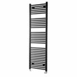 Towelrads Pisa Straight Heated Towel Rail 1600mm High x 400mm Wide - Black - 170007
