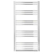 Towelrads Hamilton Electric Curved Heated Towel Rail 1200mm High x 500mm Wide - Chrome - 180014