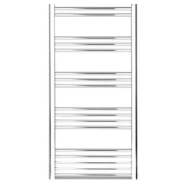 Towelrads Hamilton Electric Curved Heated Towel Rail 1200mm High x 500mm Wide - Chrome - 180014