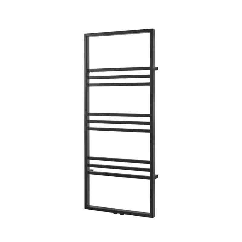 Towelrads Boxford Straight Heated Towel Rail 1200mm High x 500mm Wide - Black - 200028